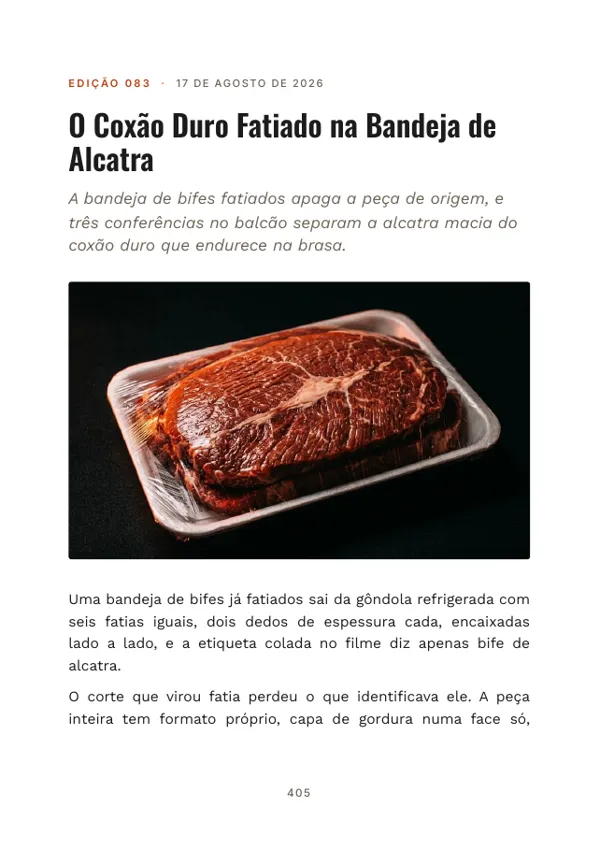 Página 405 do volume: abertura da edição 083, O Coxão Duro Fatiado na Bandeja de Alcatra
