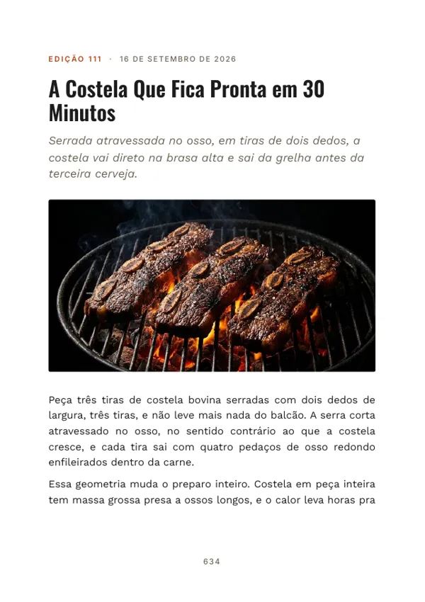 Página 634 do volume: abertura da edição 111, A Costela Que Fica Pronta em 30 Minutos